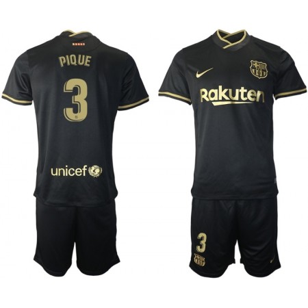 Completo Calcio Barcellona Gerard Pique 3 Bambino Divisa Trasferta 2020/2021 